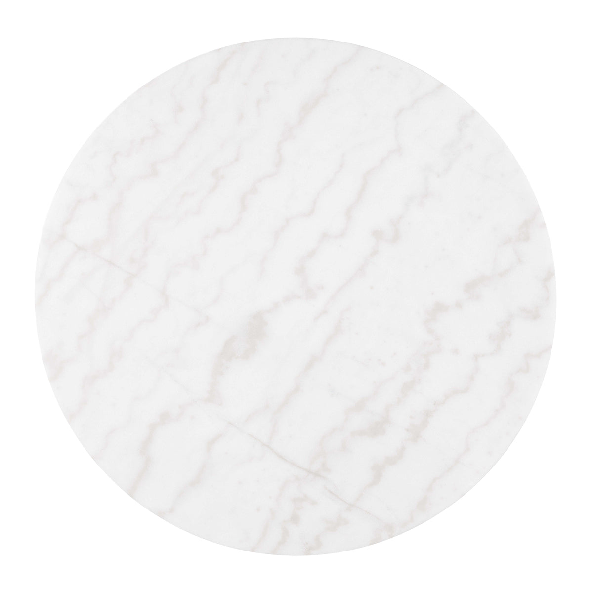 Virden Black/White/Gold Round Cocktail Table from Furniture of America - Luna Furniture