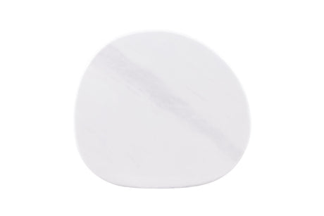 Northwich White/Matte Gold Side Table from Furniture of America - Luna Furniture
