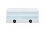 Maloy White Rectangular Cocktail Table from Furniture of America - Luna Furniture
