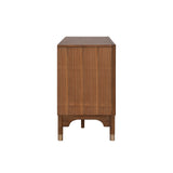 Hepburne Walnut Entertainment Center from Furniture of America - Luna Furniture