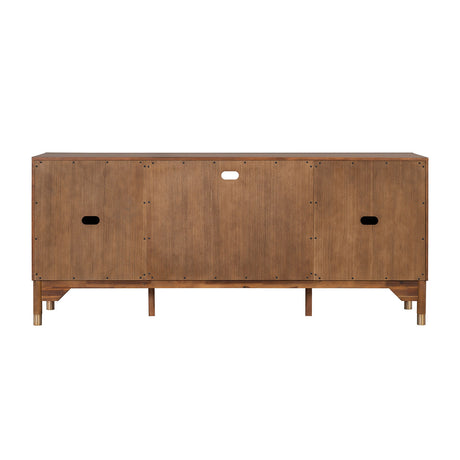Hepburne Walnut 70" TV Stand from Furniture of America - Luna Furniture