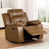 Ezekius Brown Manual Recliner from Furniture of America - Luna Furniture