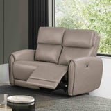 Schlieren Light Brown Power Loveseat from Furniture of America - Luna Furniture