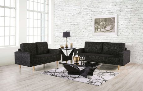 Elverum Black Sofa from Furniture of America - Luna Furniture