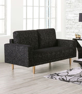 Elverum Black Loveseat from Furniture of America - Luna Furniture