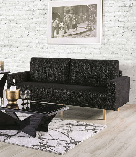 Elverum Black Sofa from Furniture of America - Luna Furniture