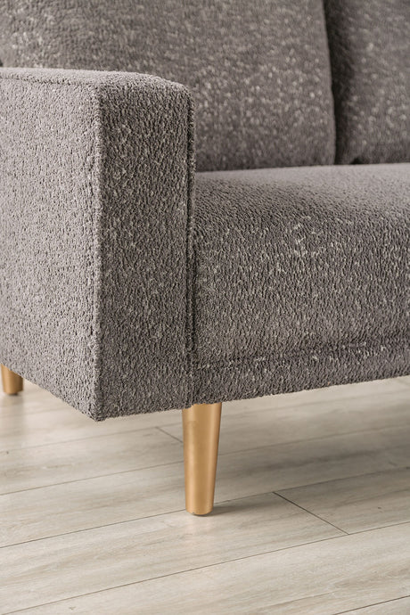 Elverum Charcoal Gray Chair from Furniture of America - Luna Furniture
