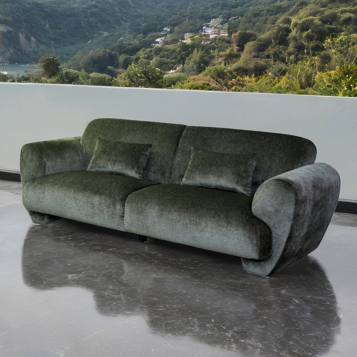 Trevisan Olive Green Sofa from Furniture of America - Luna Furniture
