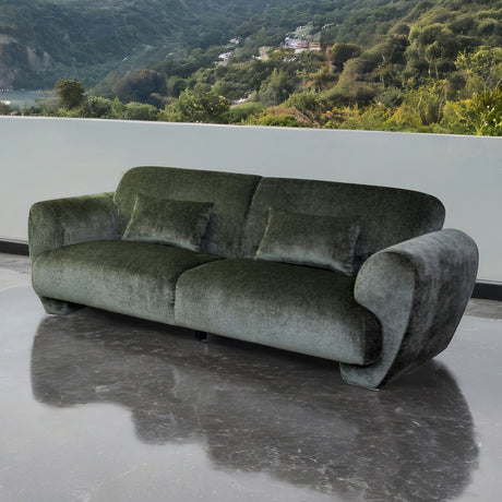 Trevisan Olive Green Sofa from Furniture of America - Luna Furniture