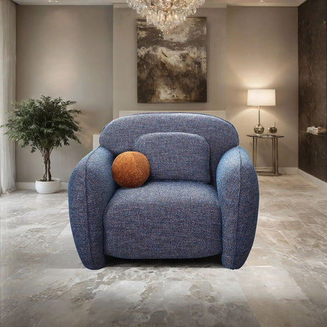 Previti Denim Blue Chair from Furniture of America - Luna Furniture