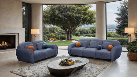 Previti Denim Blue Chair from Furniture of America - Luna Furniture