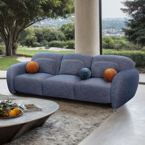 Previti Denim Blue Sofa