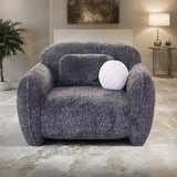 Previti Dark Gray Chair from Furniture of America - Luna Furniture