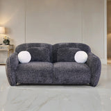 Previti Dark Gray Loveseat from Furniture of America - Luna Furniture