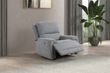 Morcote Gray Contemporary Power Reclining Living Room Set from Furniture of America - Luna Furniture