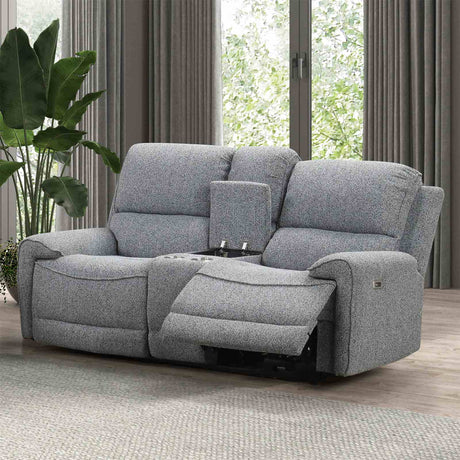 Morcote Gray Power Loveseat from Furniture of America - Luna Furniture