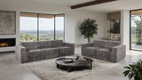 Kimara Dark Gray Compressed Foam Loveseat from Furniture of America - Luna Furniture