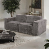Kimara Dark Gray Compressed Foam Loveseat from Furniture of America - Luna Furniture