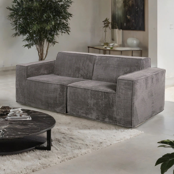 Kimara Dark Gray Compressed Foam Loveseat