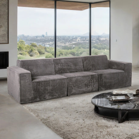 Kimara Dark Gray Compressed Foam Sofa from Furniture of America - Luna Furniture