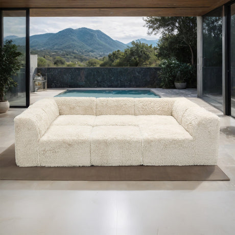 Nappi Sand Compressed Foam Daybed Sectional from Furniture of America - Luna Furniture