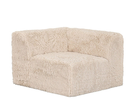Nappi Sand Compressed Foam 7-Piece Sectional with Ottoman from Furniture of America - Luna Furniture