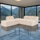 Nappi Sand Compressed Foam 5-Piece Sectional from Furniture of America - Luna Furniture