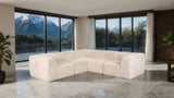 Nappi Sand Compressed Foam 5-Piece Corner Sectional from Furniture of America - Luna Furniture