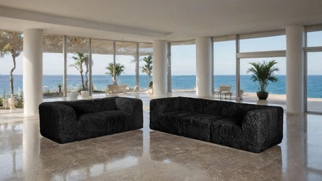 Nappi Black Compressed Foam Sofa from Furniture of America - Luna Furniture