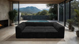 Nappi Black Compressed Foam Daybed Sectional from Furniture of America - Luna Furniture