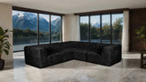 Nappi Black Compressed Foam 5-Piece Corner Sectional from Furniture of America - Luna Furniture