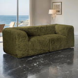 Nappi Olive Green Compressed Foam Loveseat from Furniture of America - Luna Furniture