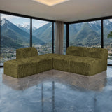 Nappi Olive Green Compressed Foam 5-Piece Sectional from Furniture of America - Luna Furniture