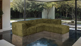Nappi Olive Green Compressed Foam 5-Piece L-Shape Sectional from Furniture of America - Luna Furniture