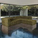 Nappi Olive Green Compressed Foam 5-Piece L-Shape Sectional from Furniture of America - Luna Furniture