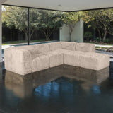 Nappi Taupe Compressed Foam 5-Piece L-Shape Sectional from Furniture of America - Luna Furniture