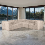 Nappi Taupe Compressed Foam 5-Piece Corner Sectional from Furniture of America - Luna Furniture