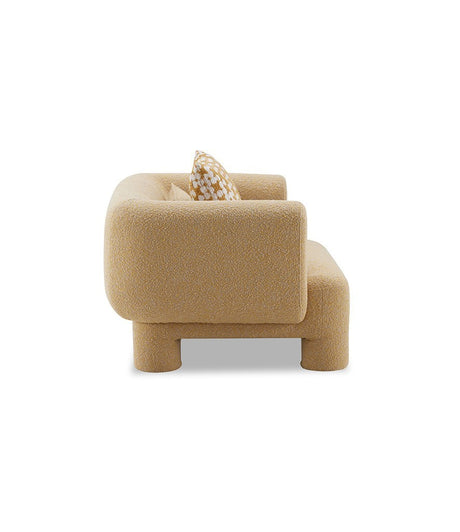 Phedra Yellow Oversized Chair from Furniture of America - Luna Furniture