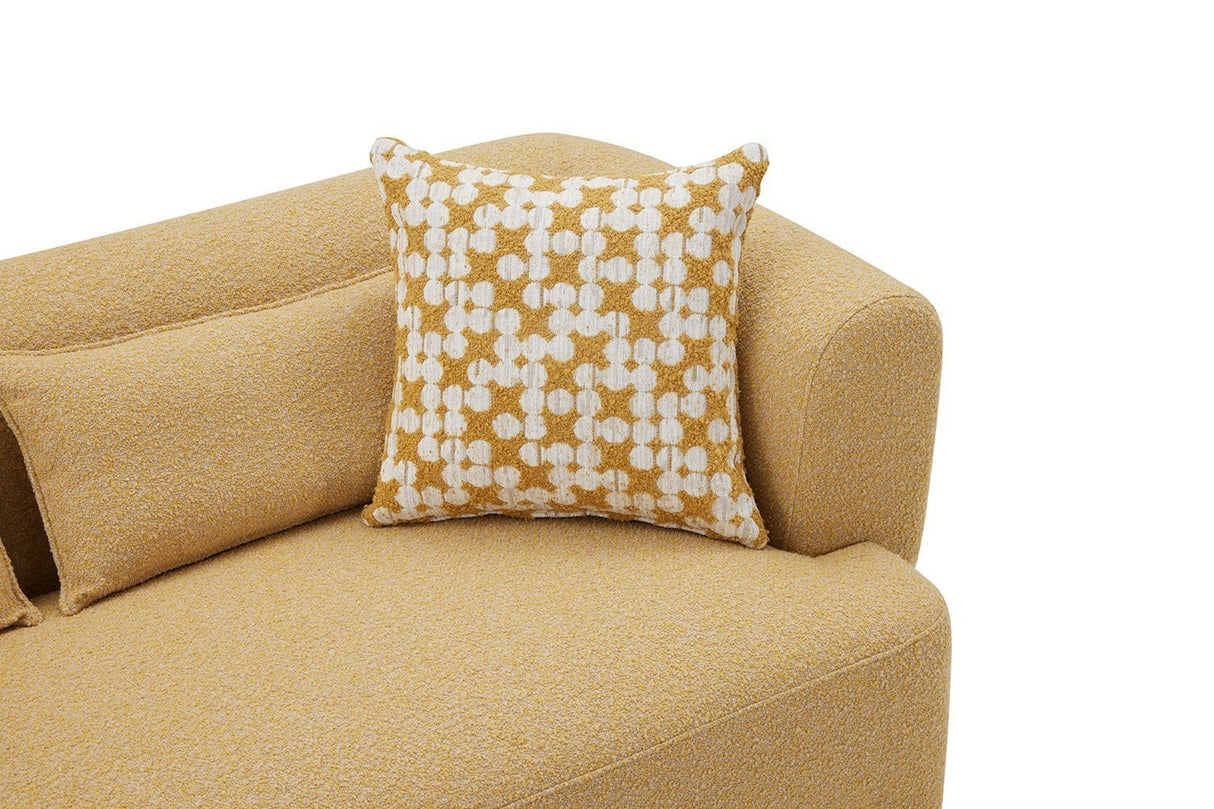 Phedra Yellow Sofa from Furniture of America - Luna Furniture