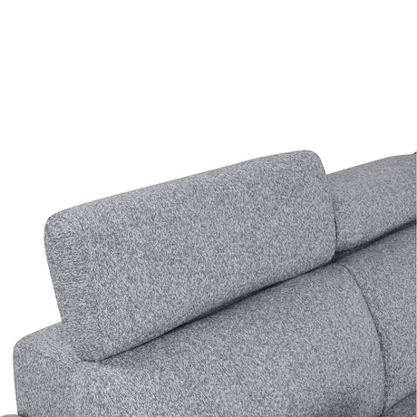 Chatteris Gray Fabric Right Chaise Sleeper Sectional from Furniture of America - Luna Furniture