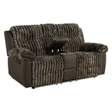 Dionysus Brown Manual Reclining Sofa from Furniture of America - Luna Furniture