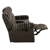 Dionysus Brown Manual Reclining Loveseat from Furniture of America - Luna Furniture