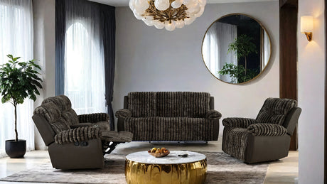 Dionysus Brown Manual Glider Recliner from Furniture of America - Luna Furniture