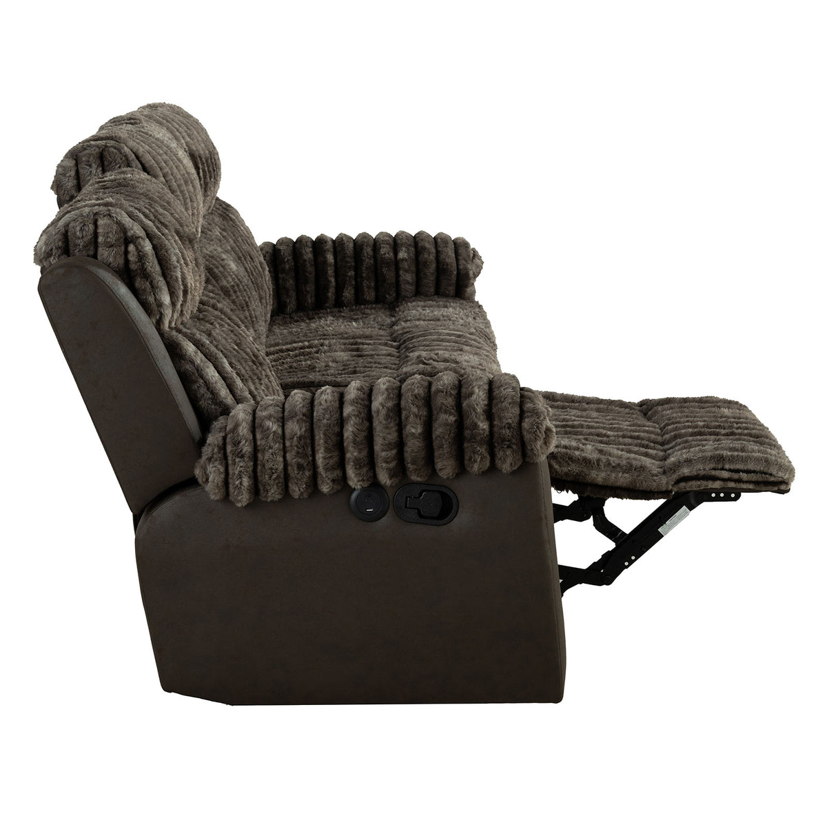 Dionysus Brown Manual Reclining Sofa from Furniture of America - Luna Furniture