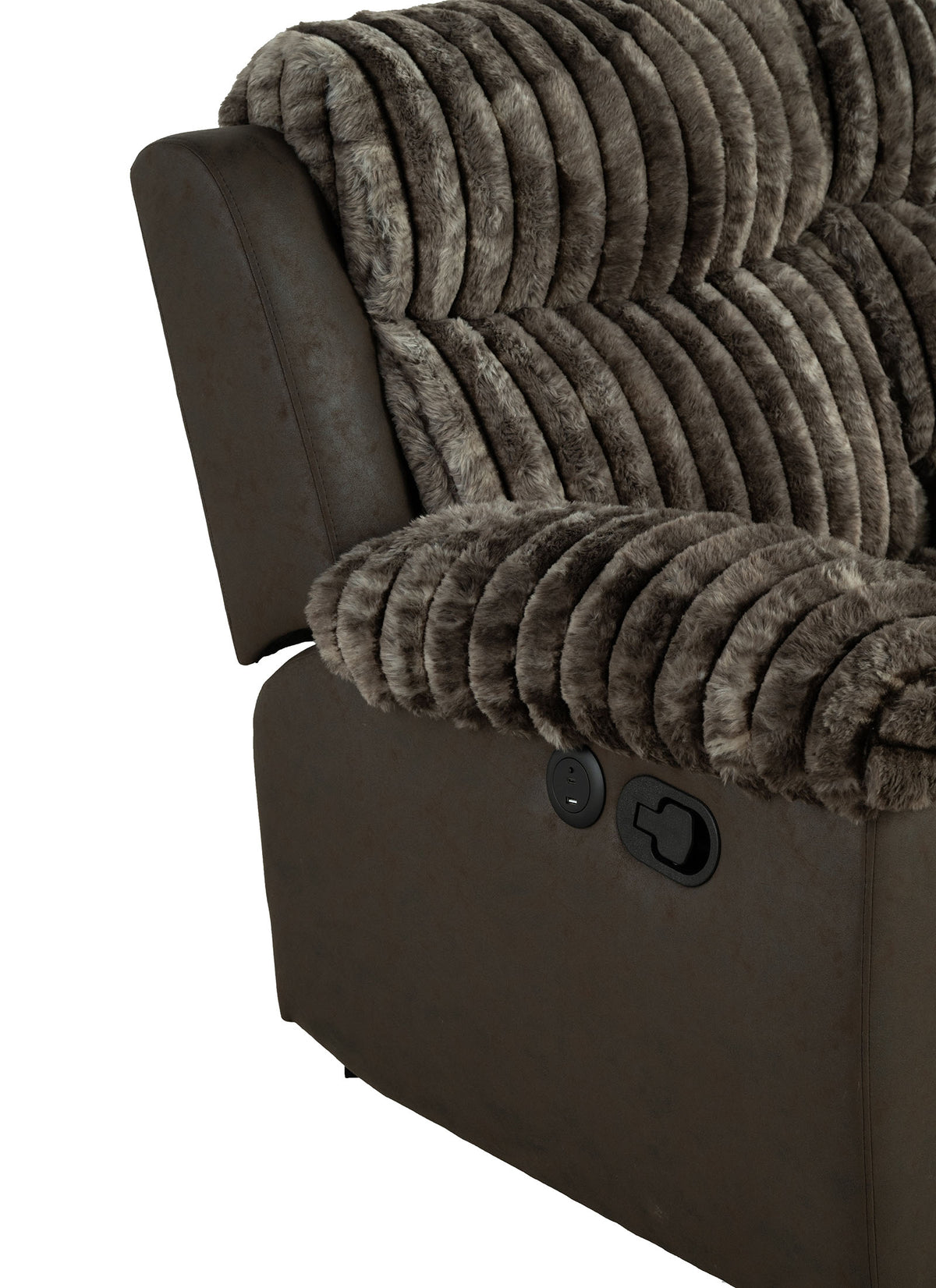 Dionysus Brown Manual Glider Recliner from Furniture of America - Luna Furniture