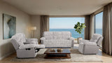 Dionysus Gray Manual Reclining Sofa from Furniture of America - Luna Furniture
