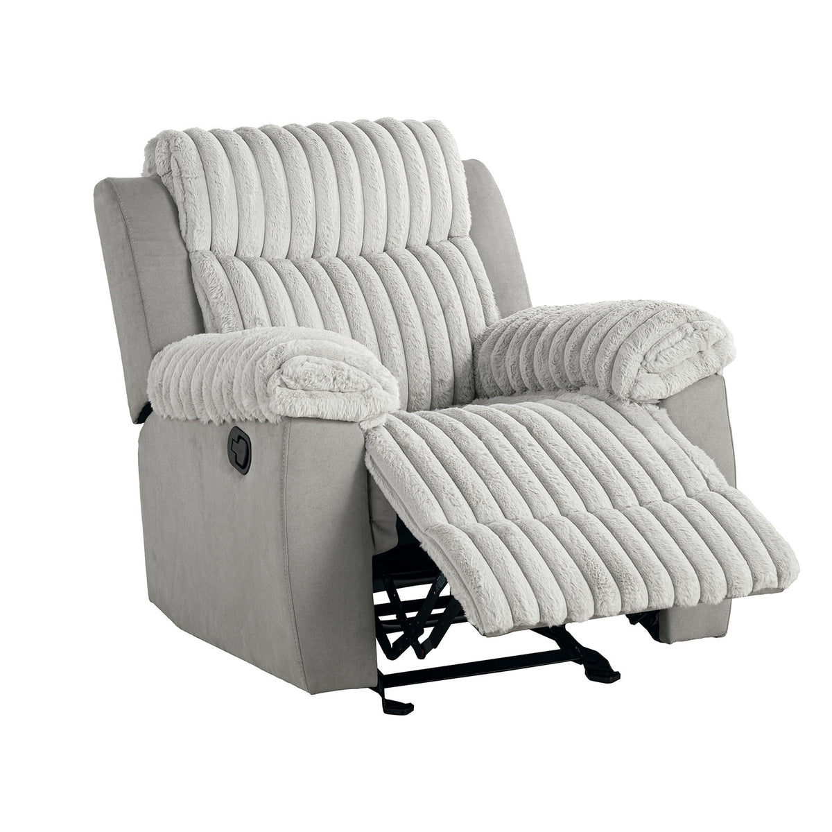 Dionysus Gray Manual Glider Recliner from Furniture of America - Luna Furniture