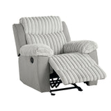 Dionysus Gray Manual Glider Recliner from Furniture of America - Luna Furniture