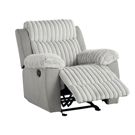 Dionysus Gray Manual Glider Recliner from Furniture of America - Luna Furniture