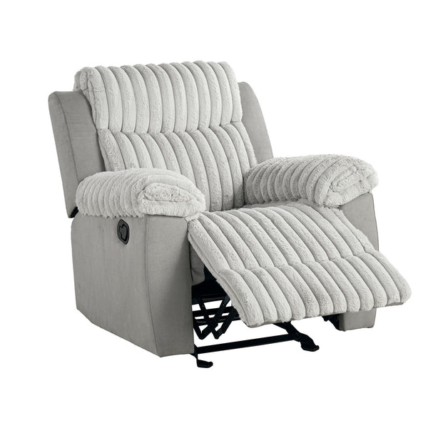 Dionysus Gray Manual Glider Recliner